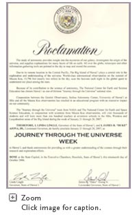 Journey Proclamation from Hawaii